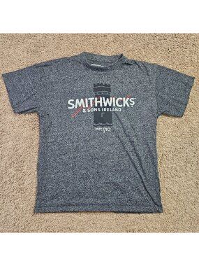 Smithwicks & Sons Ireland T Shirt Mens Medium Gray Ireland Brewery Cotton Blend